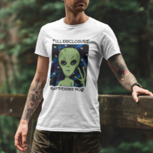 Camiseta Divulgação de cheios Acontecendo Agora Alienígena