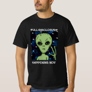 Camiseta Divulgação de cheios Acontecendo Agora Alienígena 