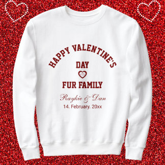 Camiseta DIY Pet Lovers BFF Happy Valentine's Day Red White