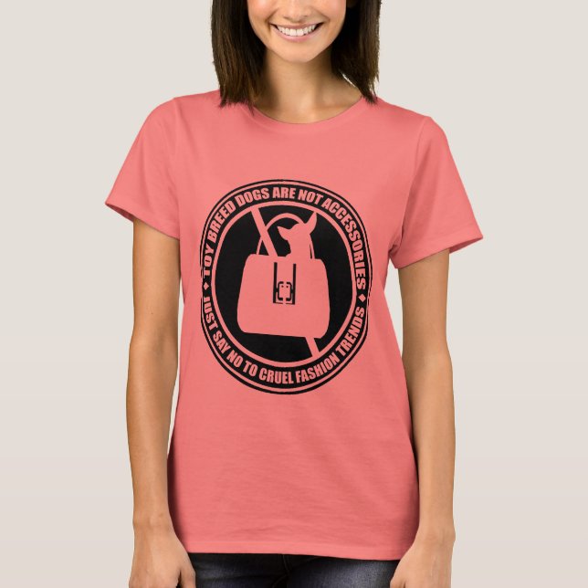 Camiseta Diz Não! Animais como Moda (Frente)