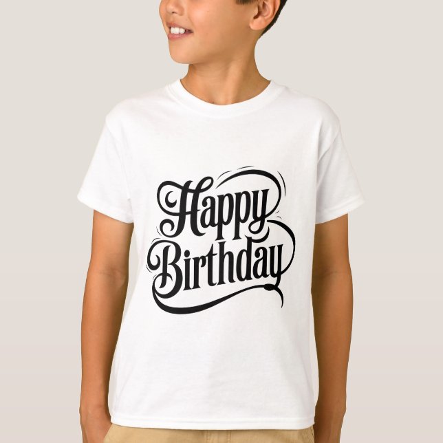 Camiseta Dizemos de Tipografia de Aniversário (Frente)