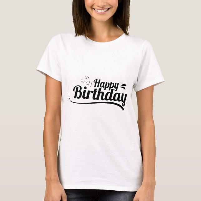 Camiseta Dizemos de Tipografia de Aniversário (Frente)