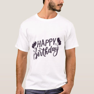 Camiseta Dizemos de Tipografia de Aniversário