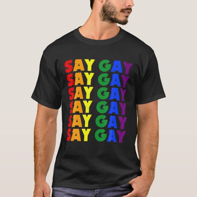 Camiseta Dizemos Orgulho gay - LGBT Flórida Orgulhosa (Frente)