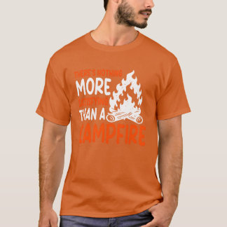Camiseta Dizendo Acampamento Férias em Família Acampamento