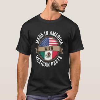 Camiseta Dizendo América com Partes Mexicanas Arte de Bande