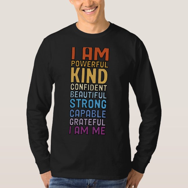 Camiseta Dizendo citações positivas mulheres inspiradoras (Frente)