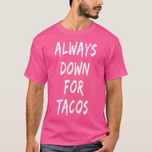 Camiseta Dizendo engraçado amante de comida sempre pronto p