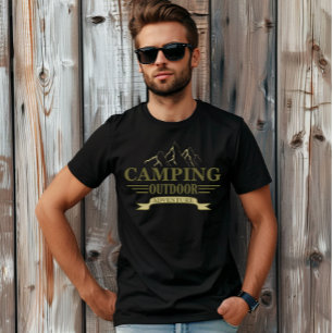 Camiseta Dizendo engraçado de camping Presente de campista