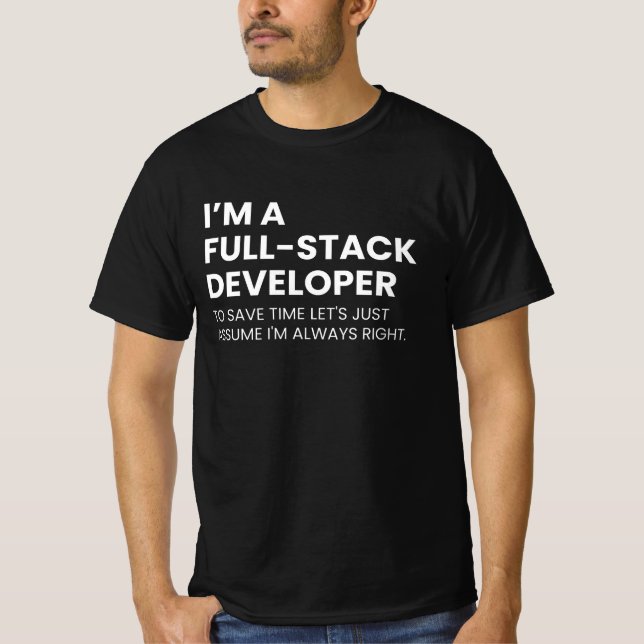 Camiseta Dizendo Engraçado de Desenvolvedores e Programador (Frente)