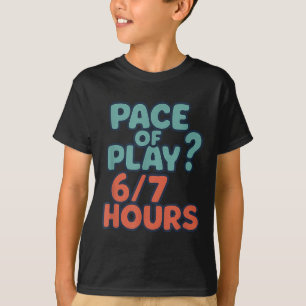 Camiseta Dizendo engraçado de golfe 67 67 Seis Sete 6 7 Mem