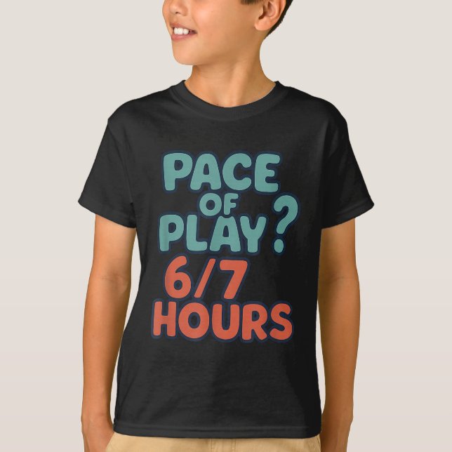 Camiseta Dizendo engraçado de golfe 67 67 Seis Sete 6 7 Mem (Frente)