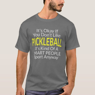 Camiseta Dizendo engraçado jogador de pickleball esporte de