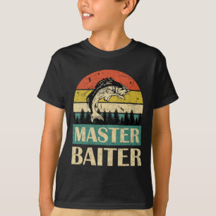 Camiseta Dizendo engraçado-mestre isca de pesca pescadores