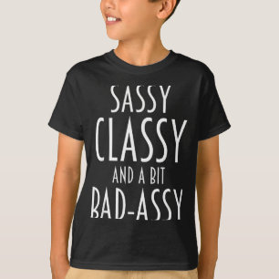 Camiseta Dizendo engraçado Sy Cly mau humor Mulheres Menina