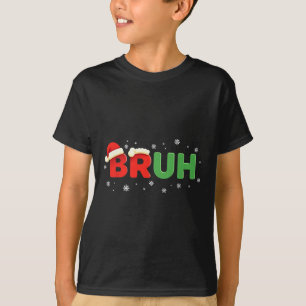 Camiseta Dizendo Meme Engraçado Bruh Bro Menino Crianças Ju