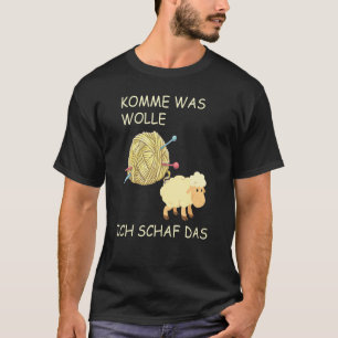 Camiseta Dizendo que Komme era WOLLE ich Schaf das