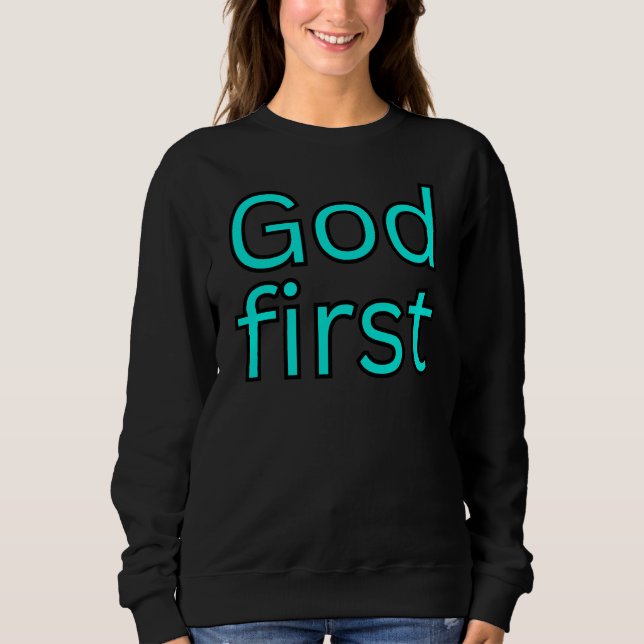 Camiseta Dizendo religioso primeiro a Deus. (Frente)