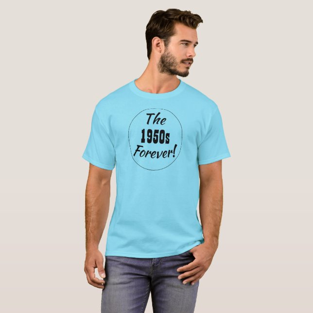 Camiseta Dizendo retrô da década dos anos 50 (Frente Completa)