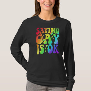 Camiseta Dizer Gay Está Bem Lgbt Ally Transgender Right Lgb