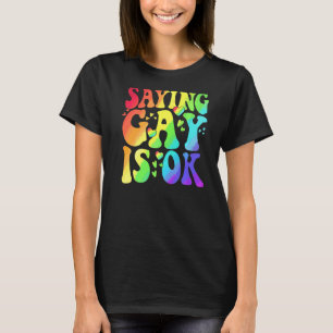 Camiseta Dizer Gay Está Bem Lgbt Ally Transgender Right Lgb