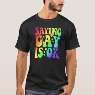 Camiseta Dizer Gay Está Bem Lgbt Ally Transgender Right Lgb
