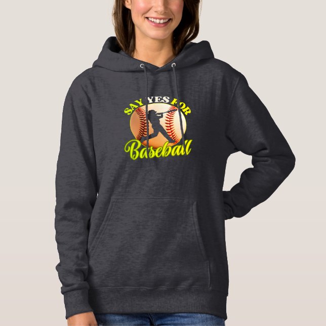 Camiseta dizer sim para beisebol (Frente)