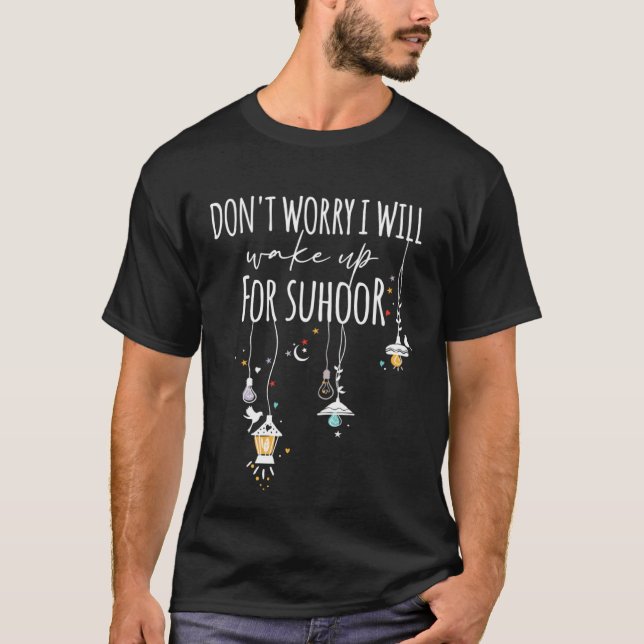 Camiseta Dizer Suhoor Iftar Jejum Ramadan Kareem Eid Isl (Frente)
