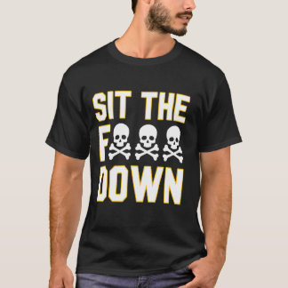 Camiseta Dizido Sentar-se O Caramba Sarcástico Para Homens