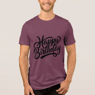 Camiseta Dizires de Tipografia de Aniversário