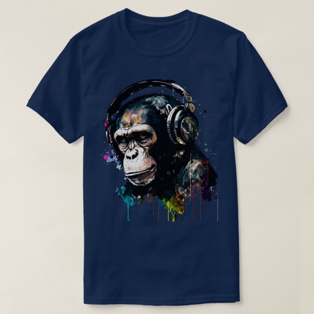 Camiseta DJ Chimp (Frente do Design)