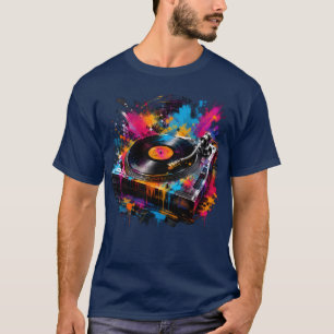 Camiseta DJ Color Splash Turntable