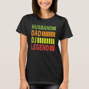 Camiseta DJ Day Husband Pai Dj Legend Music Dj