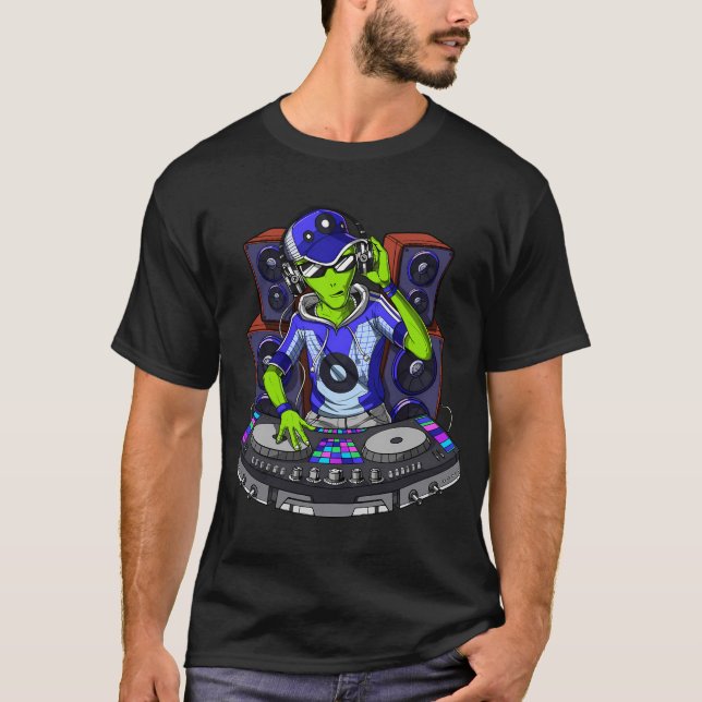 Camiseta DJ de Música Alienígena (Frente)