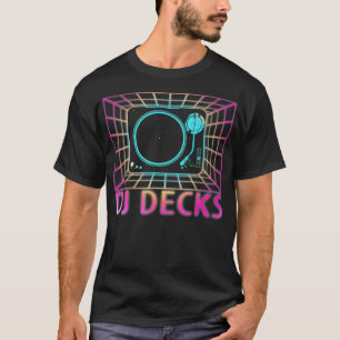 Camiseta DJ Decks Retro EDM Rave Gift