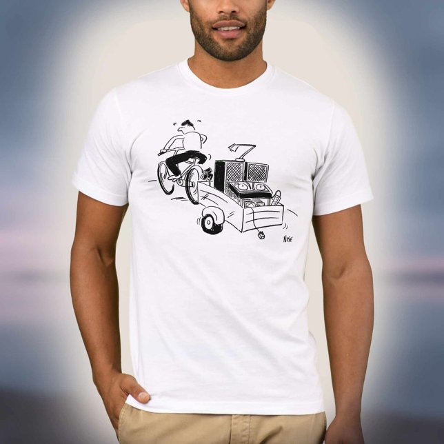 Camiseta DJ Disco Móvel Tocador de Discos Cartoon (Criador carregado)