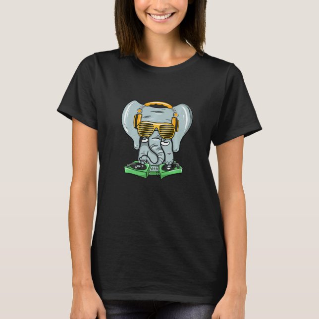 Camiseta Dj Elephant House Trance Rave Party (Frente)