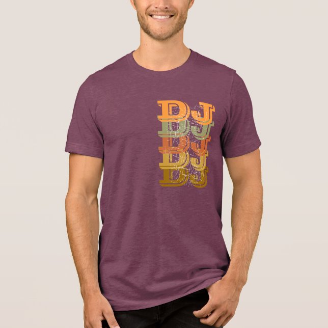 Camiseta DJ em cores diferentes (Frente)