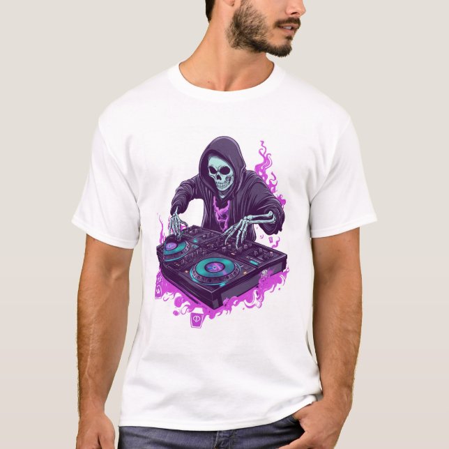 Camiseta DJ Esqueleto (Frente)