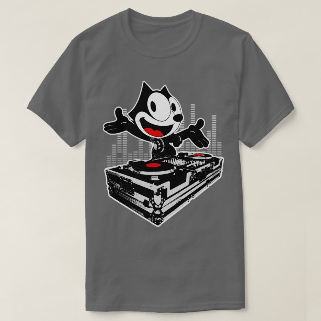 CAMISETA DJ FELIX KITTEN SCRATCHIN (Frente do Design)