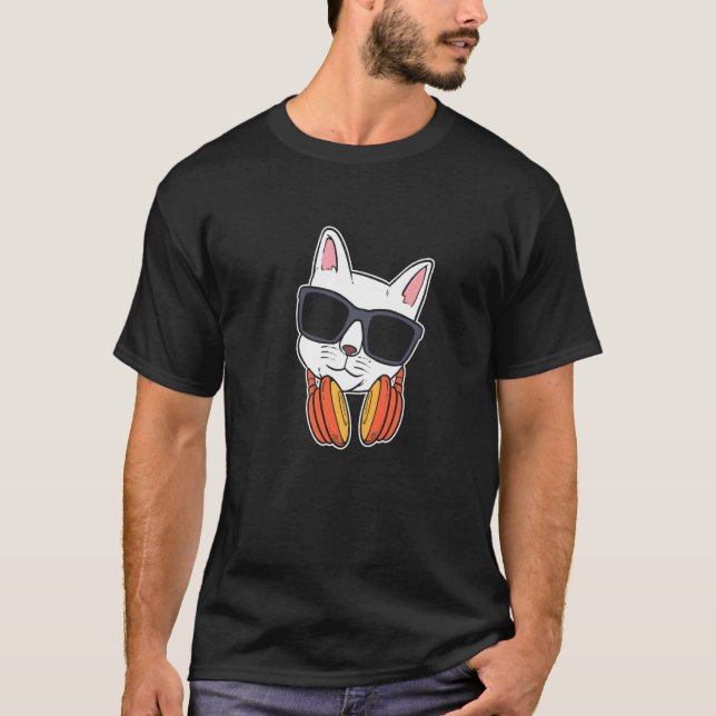 Camiseta DJ Gato Músico (Frente)