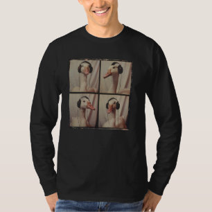 Camiseta DJ Goose com Fones de ouvido Fazenda do ganso engr