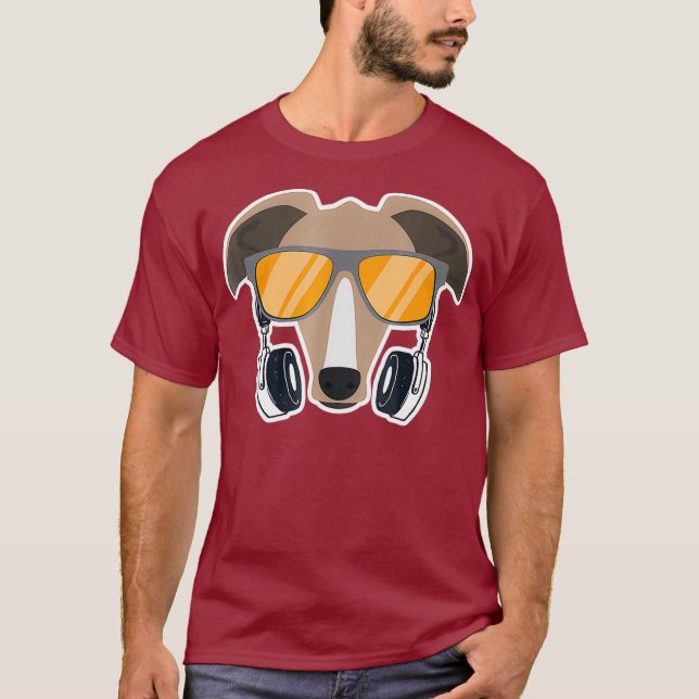Camiseta DJ Greyhound Shirt para Greyhound Mãe ou Pai (Frente)