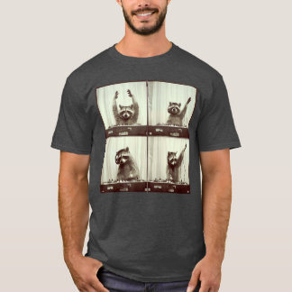 Camiseta DJ Guaxinim Riscando Vinil Guaxinim Estilo Hip Hop