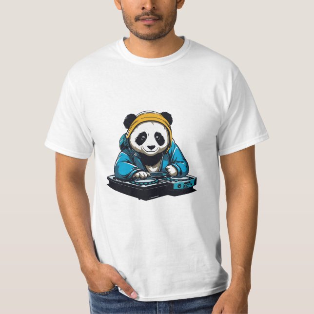 Camiseta DJ Kawaii Panda (Frente)