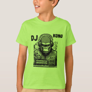 Camiseta Dj kong para rapazes