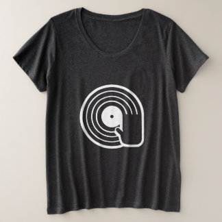 Camiseta DJ Legal Preto Disco de Vinil Tocando
