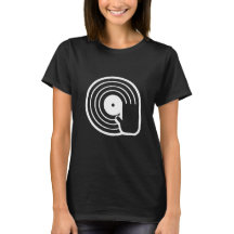 Camiseta DJ Legal Preto Disco de Vinil Tocando