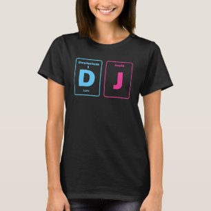 Camiseta DJ Mesa Periódica Electronic Dance Music