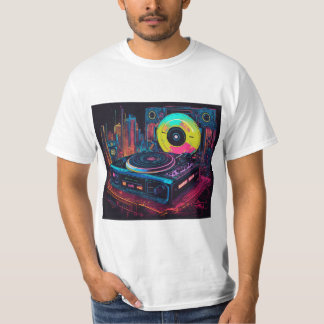 Camiseta DJ: Mestre da Luz e Som Esculpindo Luz